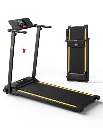 Беговая дорожка UREVO Foldi Mini, складная, с режимом HIIT, скорость 0.6-6.2MPH, подходит для домашних животных