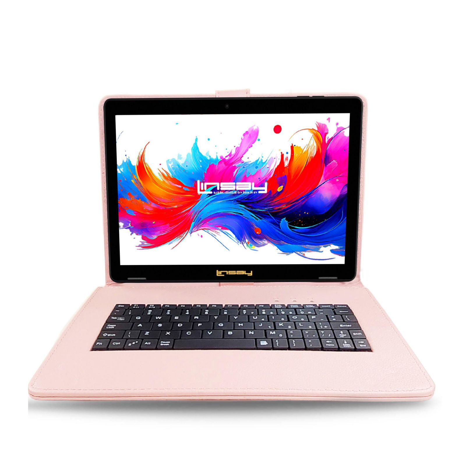 Планшет LINSAY 10.1" Octa Core 256GB Android 15 с клавиатурой