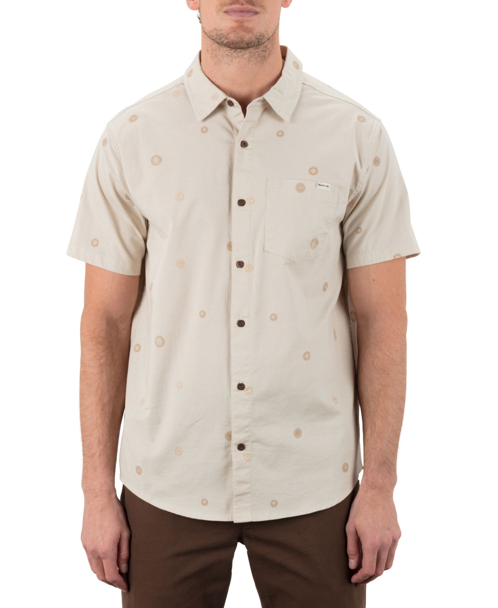 Hurley Мужская рубашка Lido Stretch Short-Sleeve
