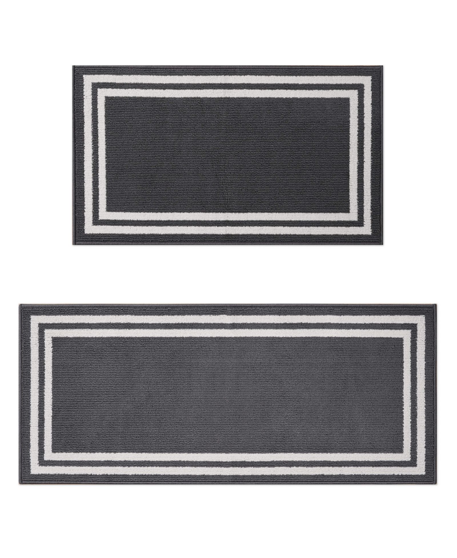 Laura Ashley Double Border Tufted 2-Pc. Runner Rug Set