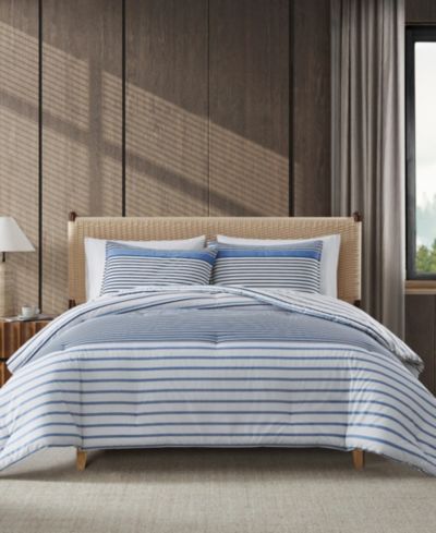 Обратимое покрывало Eddie Bauer Cooper Stripe Cotton 2-Pc. Set, Twin