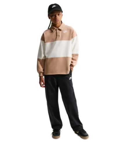 Nike Boys' 8-20 Sportswear Club Rugby Striped Sweatshirt