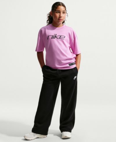 Nike Girls' and Boys' 7-20 Sportswear Loose Open-Hem Pants