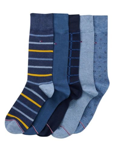 Tommy Hilfiger Men's Dress Crew Socks, 5-Pack
