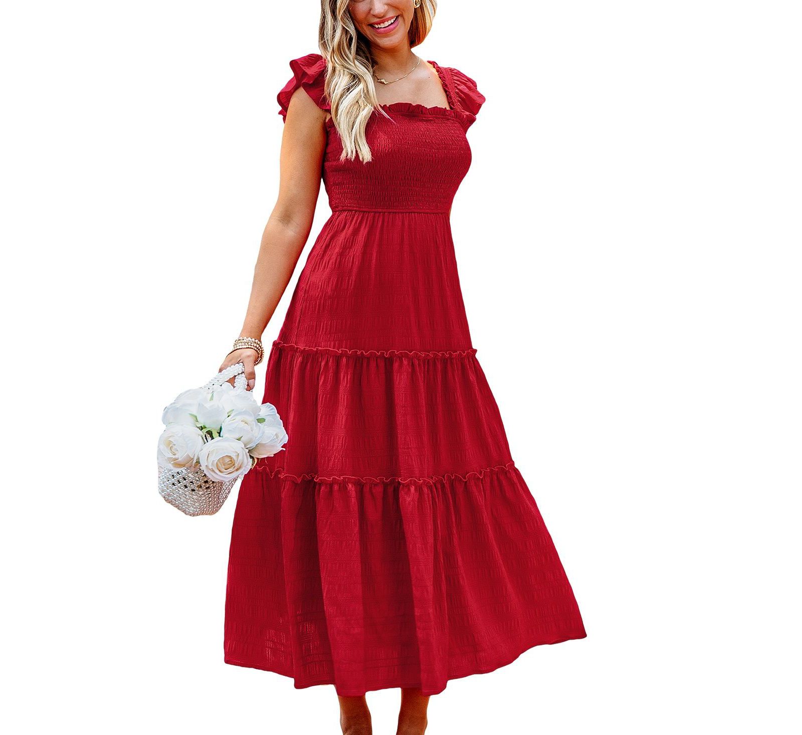 Женское пляжное платье Cupshe Spiced Cherry Red