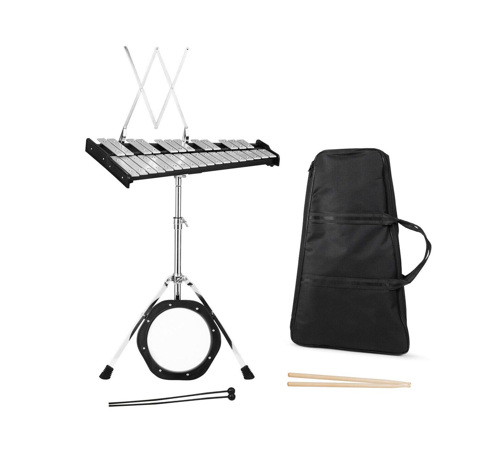 Mecale 30 Notes Height-Adjustable Glockenspiel with Practice Pad, Ages 3+