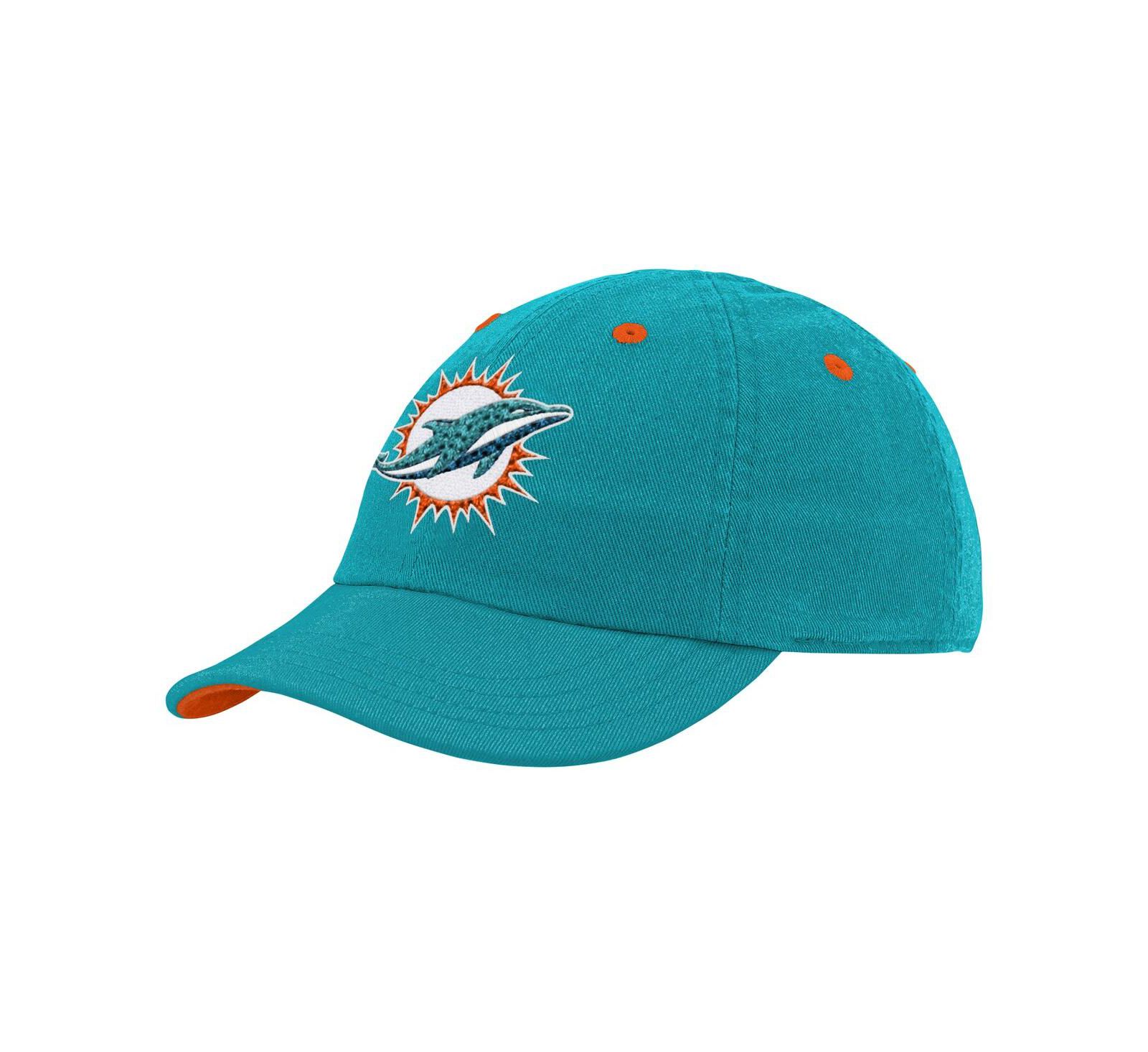 Детская кепка Outerstuff Aqua Miami Dolphins Team Slouch Flex для мальчиков и девочек