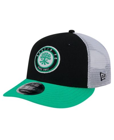 New Era Мужская черная Austin FC Throwback Trucker Low Profile 9FIFTY Snapback Hat