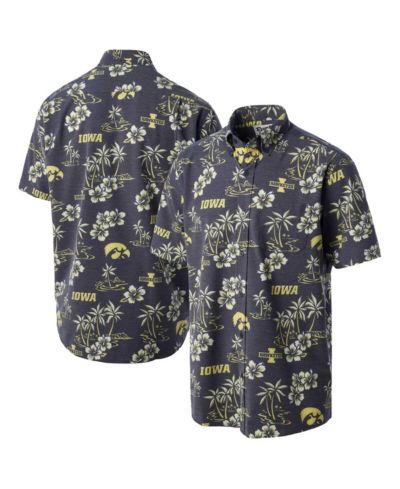 Мужская рубашка Reyn Spooner Black Iowa Hawkeyes Classic Button-Up
