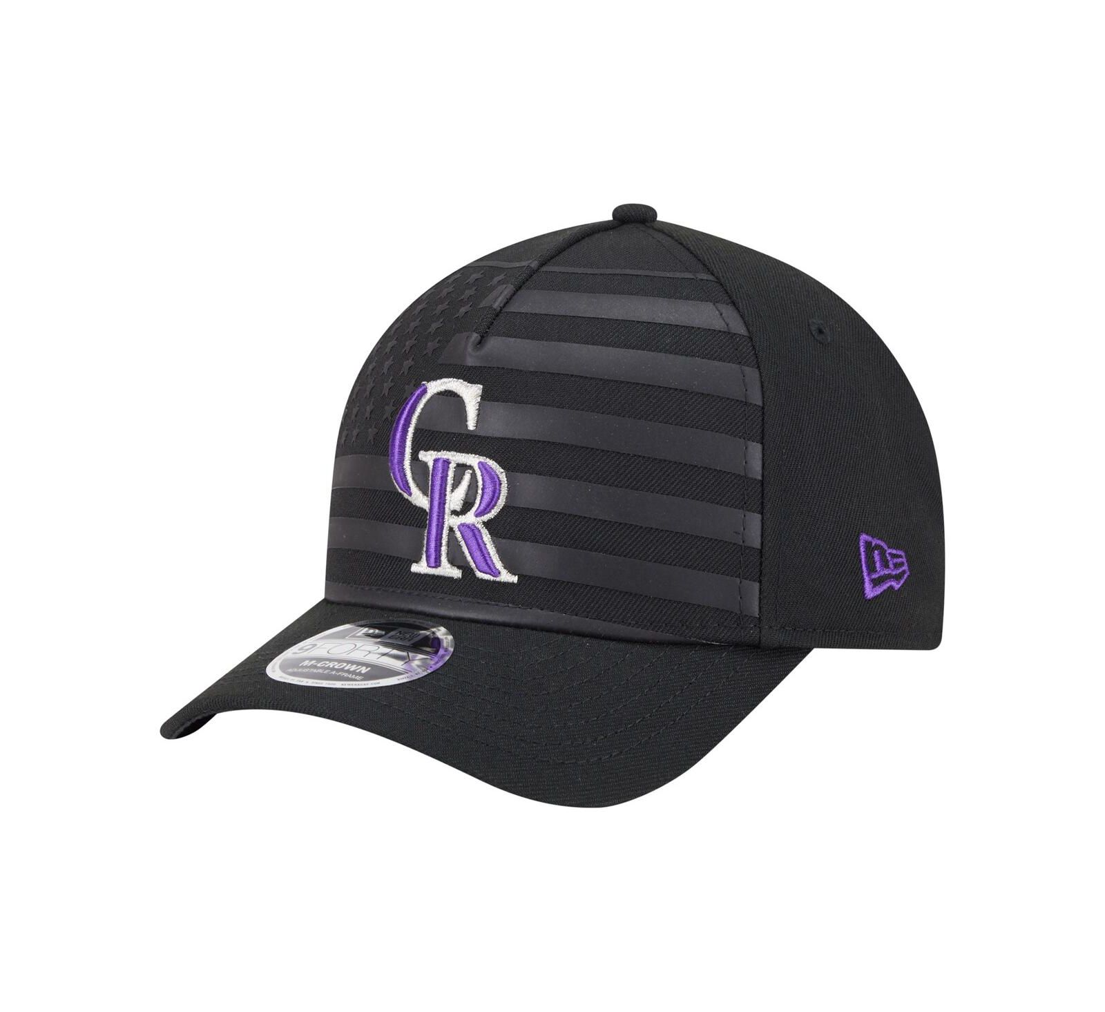 Мужская кепка New Era 9FORTY M-Crown A-Frame с флагом США Colorado Rockies, черная