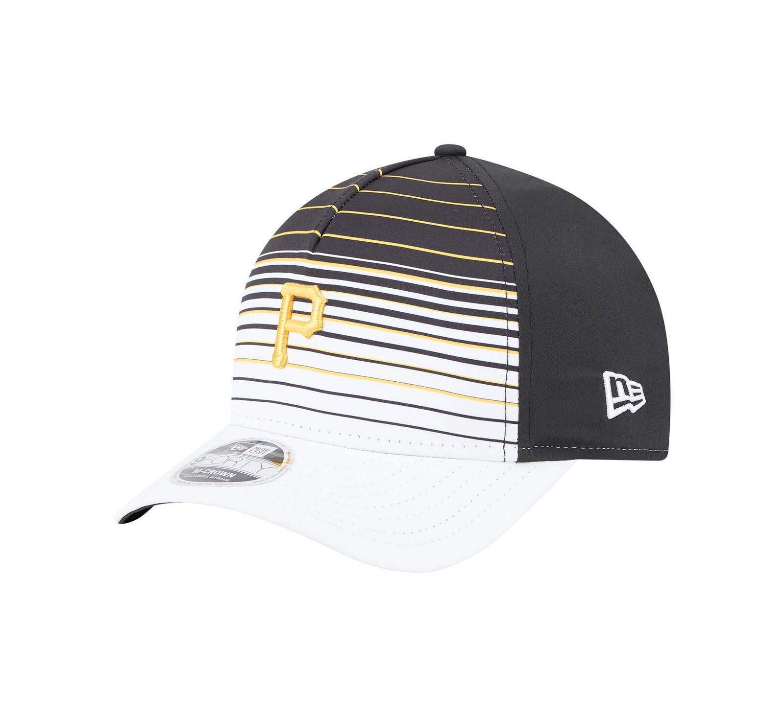 New Era Men's Black Pittsburgh Pirates Gradient 9FORTY M-Crown Adjustable Hat