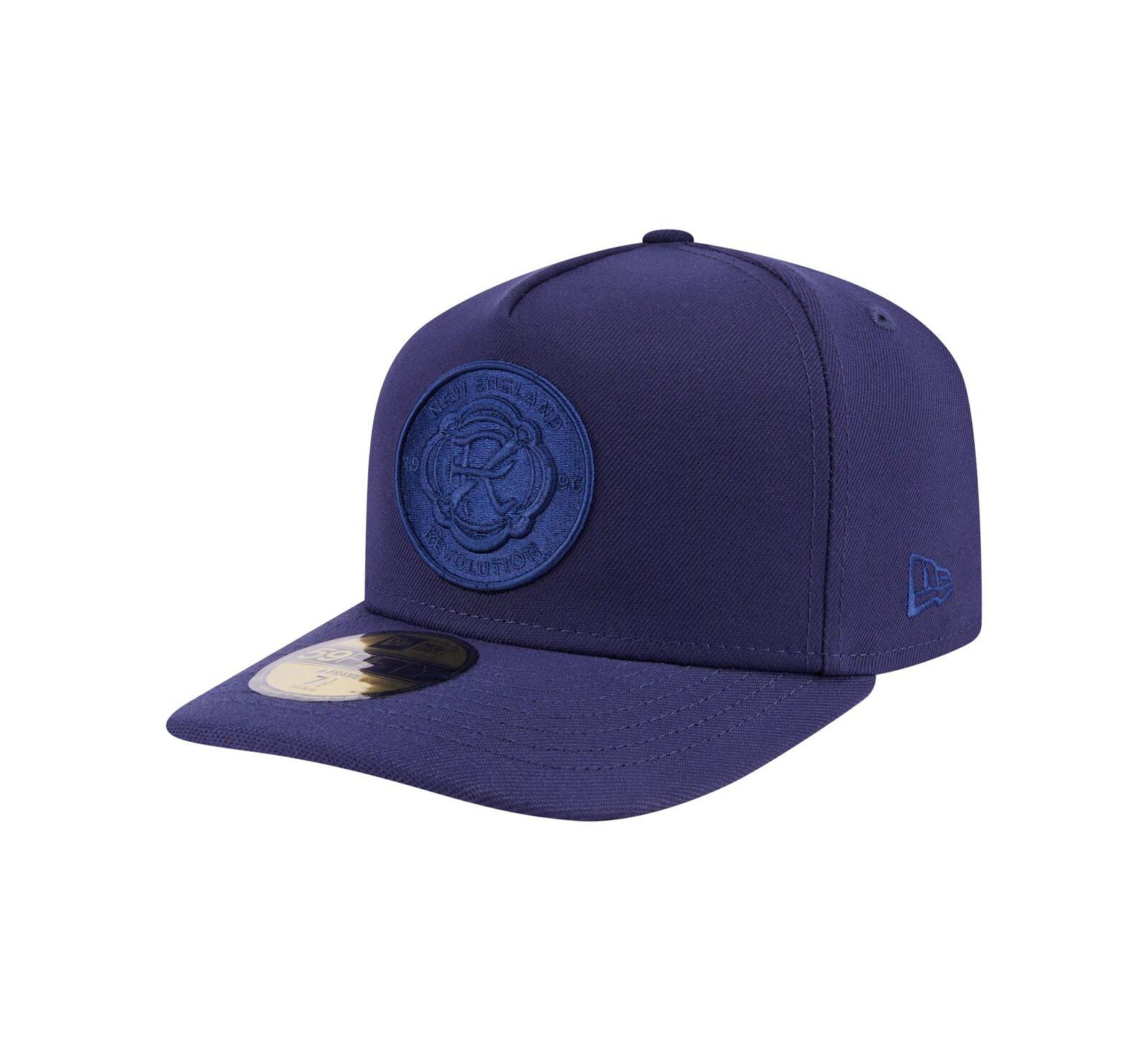 New Era Men's Navy New England Revolution Color Pack A-Frame 59FIFTY Fitted Hat