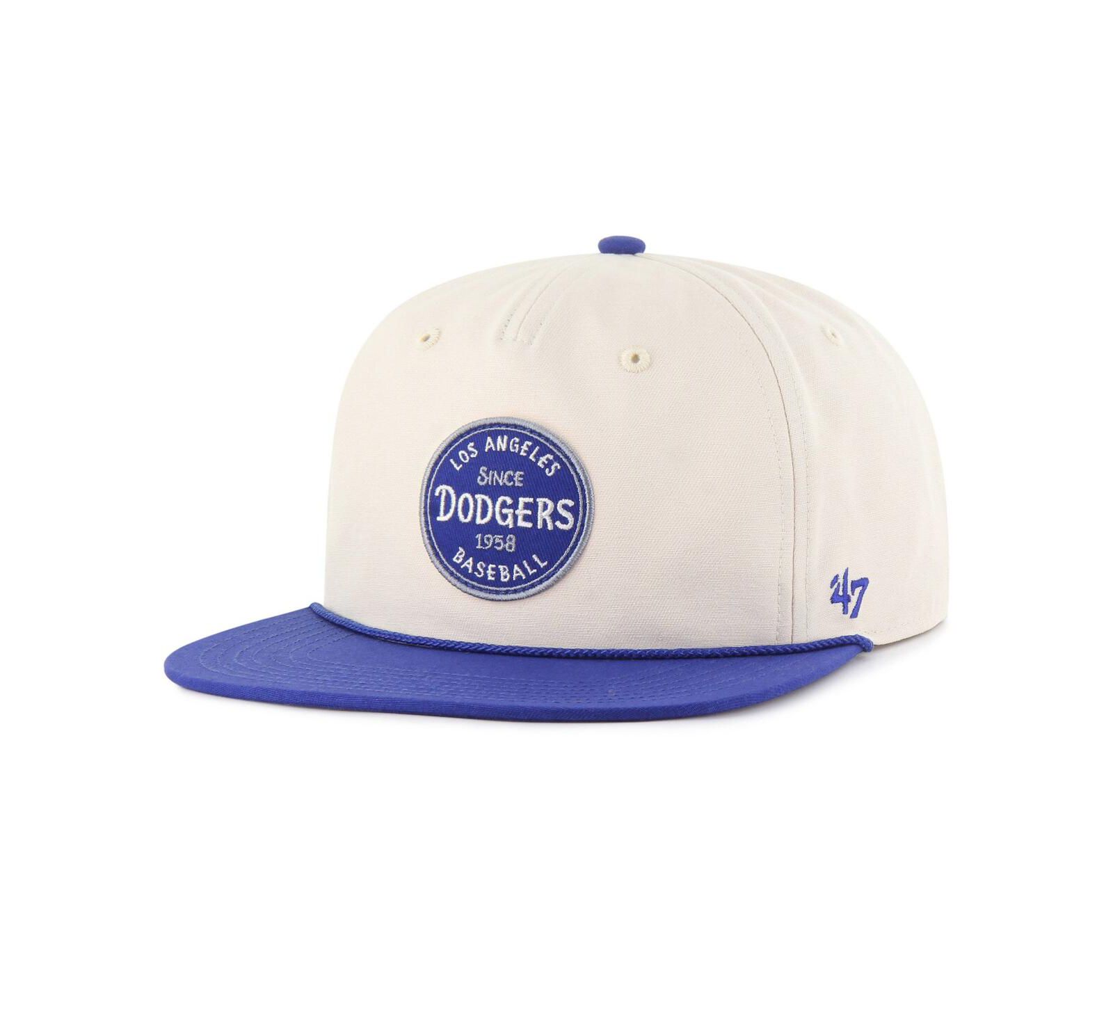 '47 Brand Men's Cream Los Angeles Dodgers Payson Captain Adjustable Hat