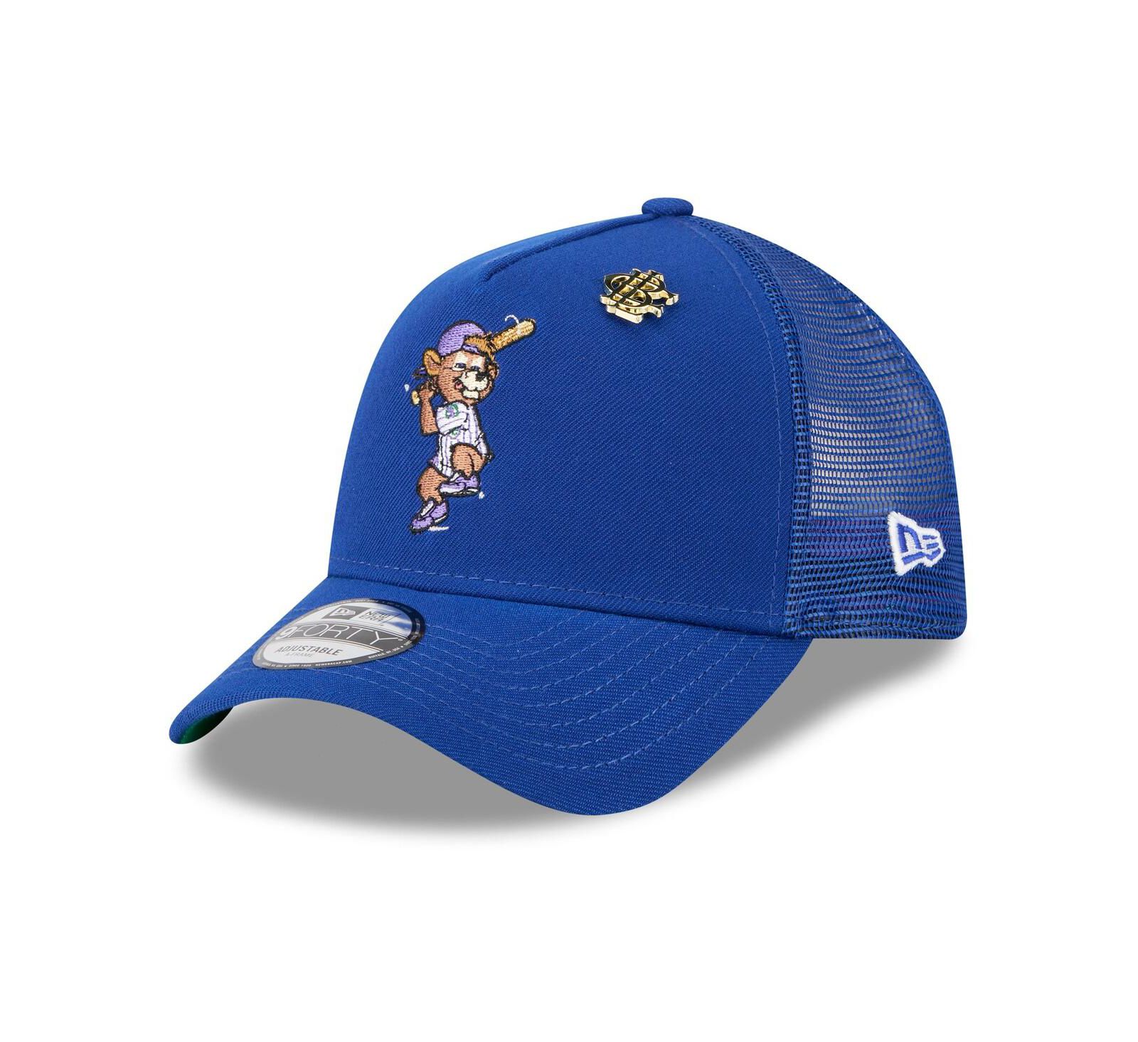 New Era Men's Royal Chicago Cubs 2025 Big League Chew A-Frame 9FORTY Adjustable Trucker Hat
