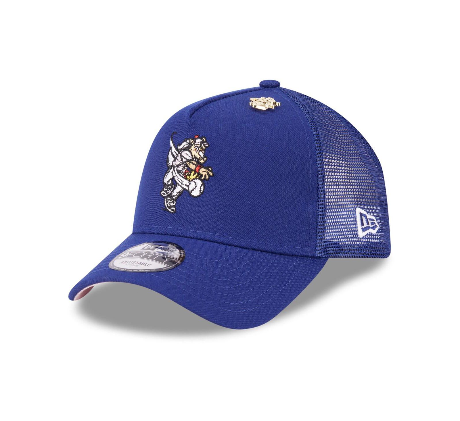 New Era Men's Royal Texas Rangers 2025 Big League Chew A-Frame 9FORTY Adjustable Trucker Hat