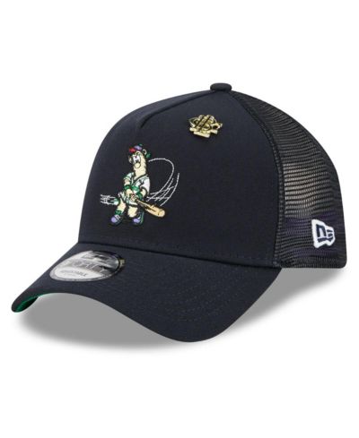New Era Men's Navy Atlanta Braves 2025 Big League Chew A-Frame 9FORTY Adjustable Trucker Hat