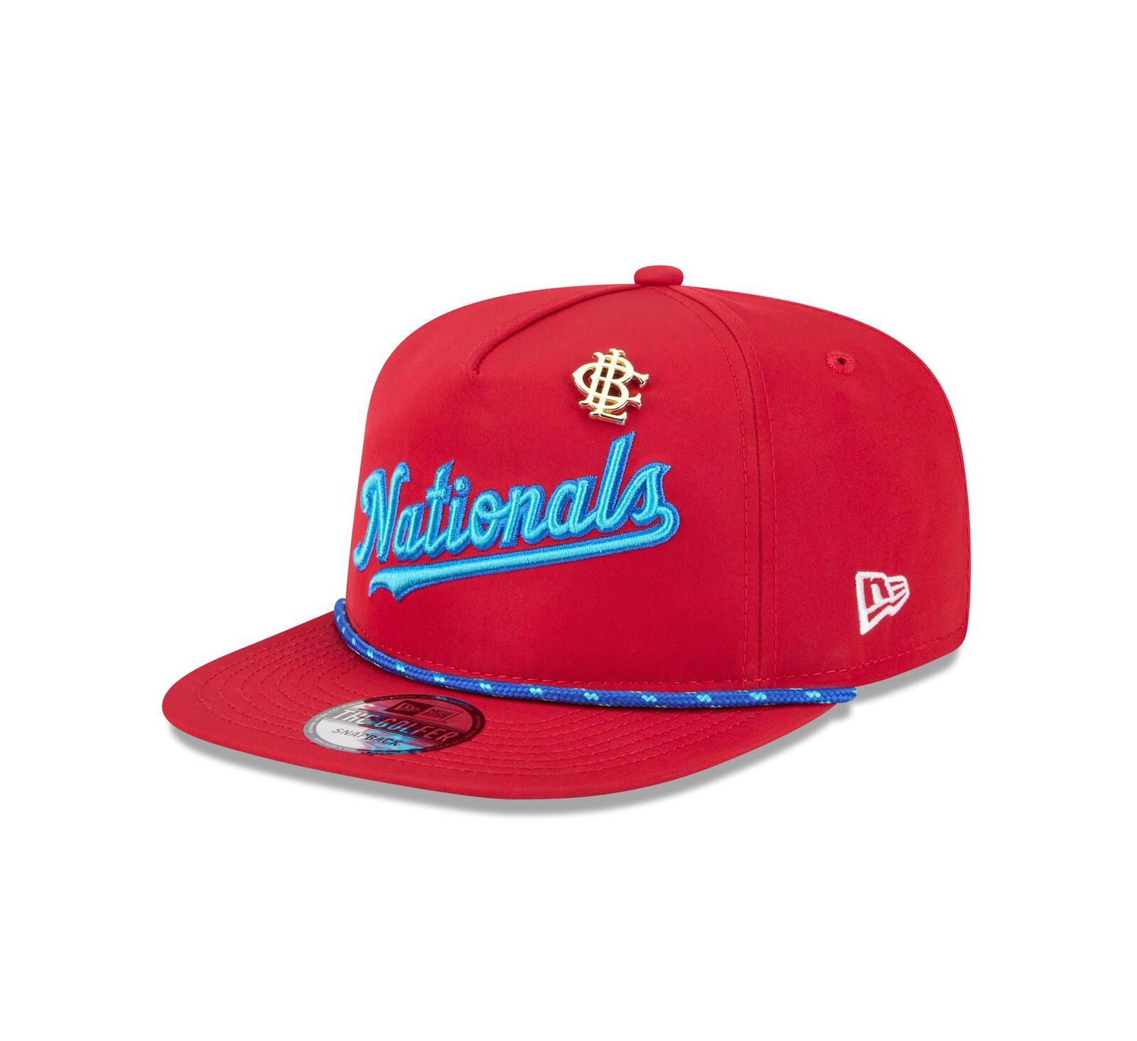 Мужская кепка New Era Washington Nationals 2025 Big League Chew Golfer Snapback, красная