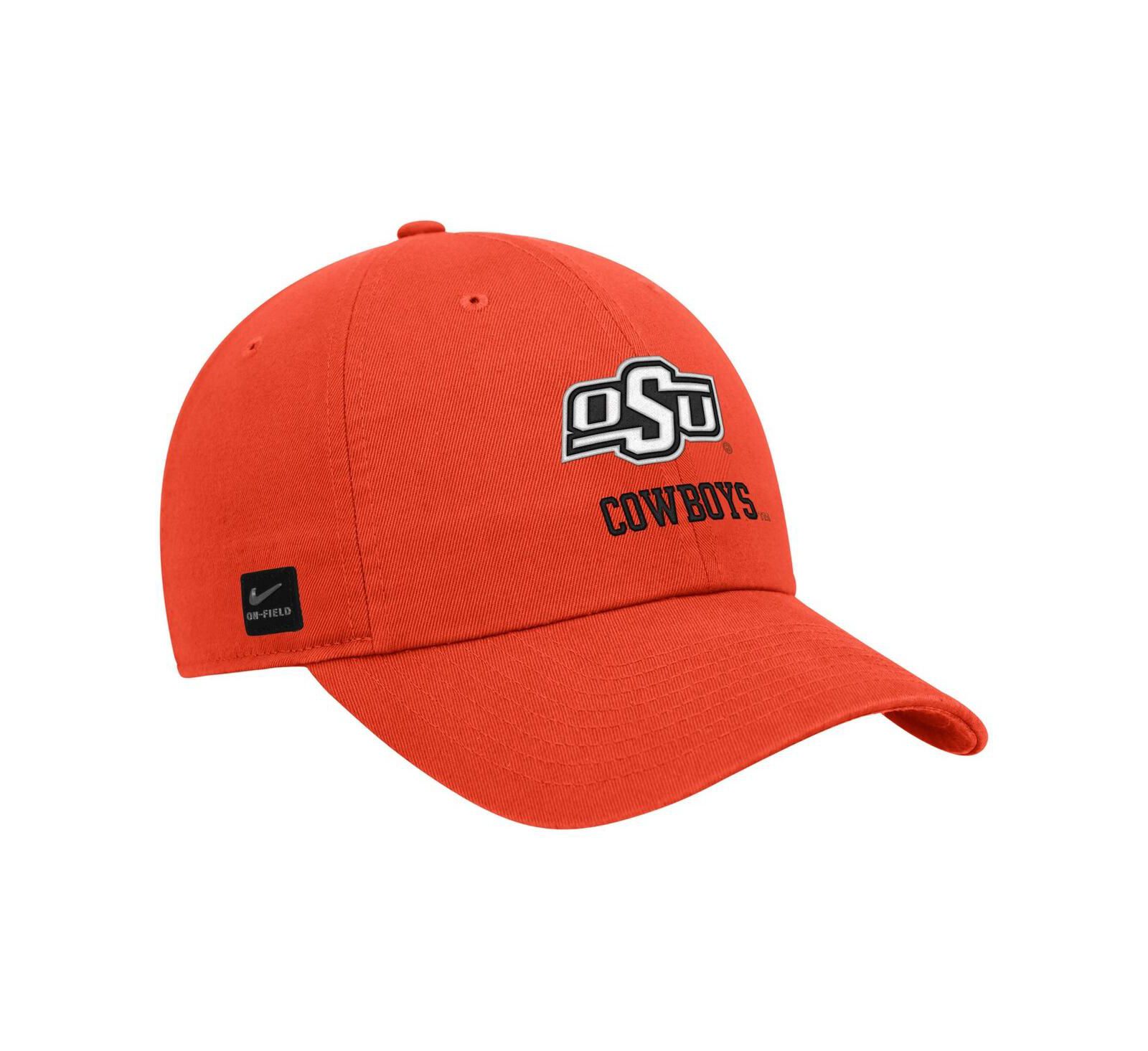 Мужская регулируемая кепка Nike Oklahoma State Cowboys 2025 On-Field Club, оранжевая