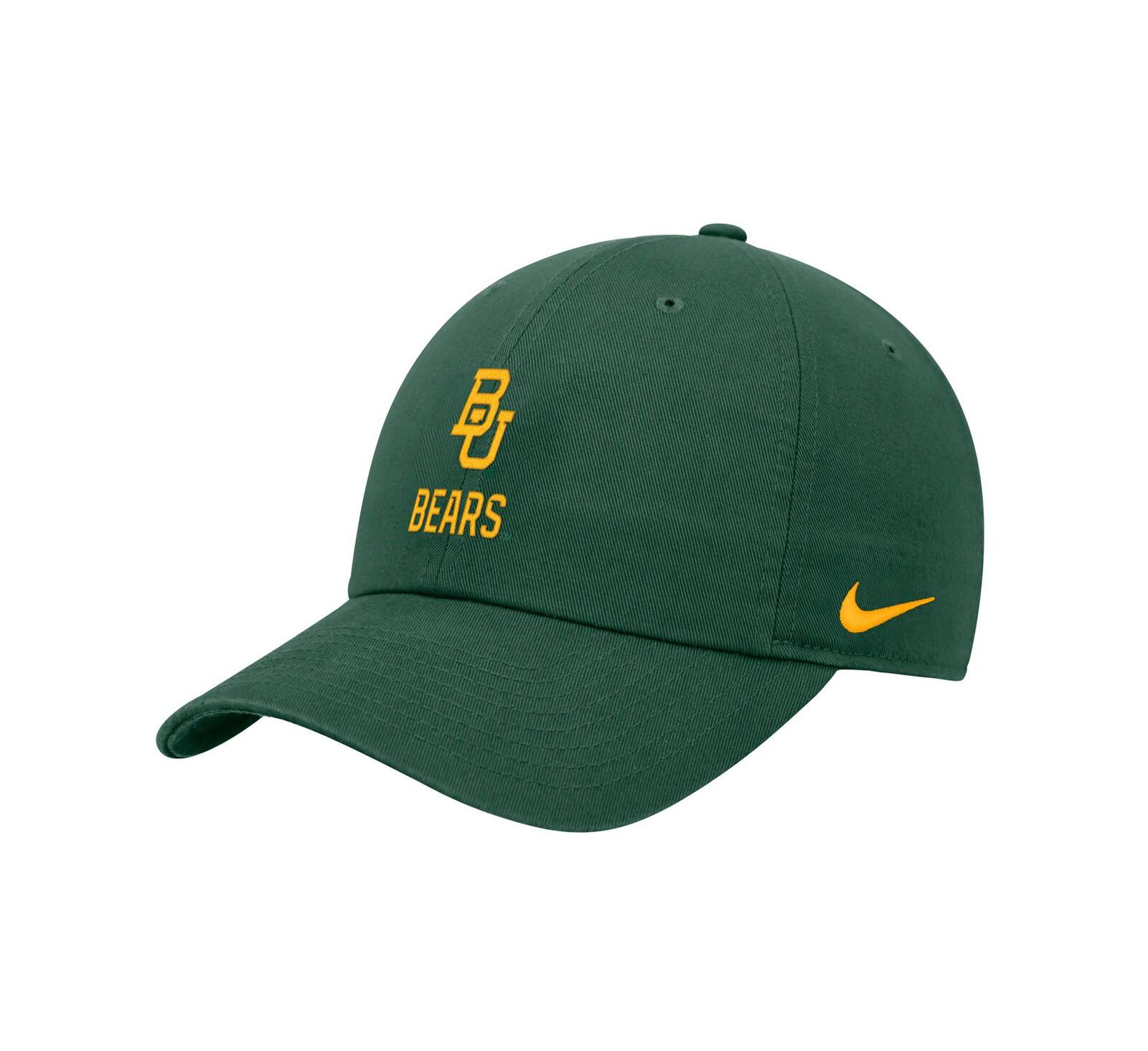 Мужская кепка Nike Green Baylor Bears 2025 On-Field Club Adjustable