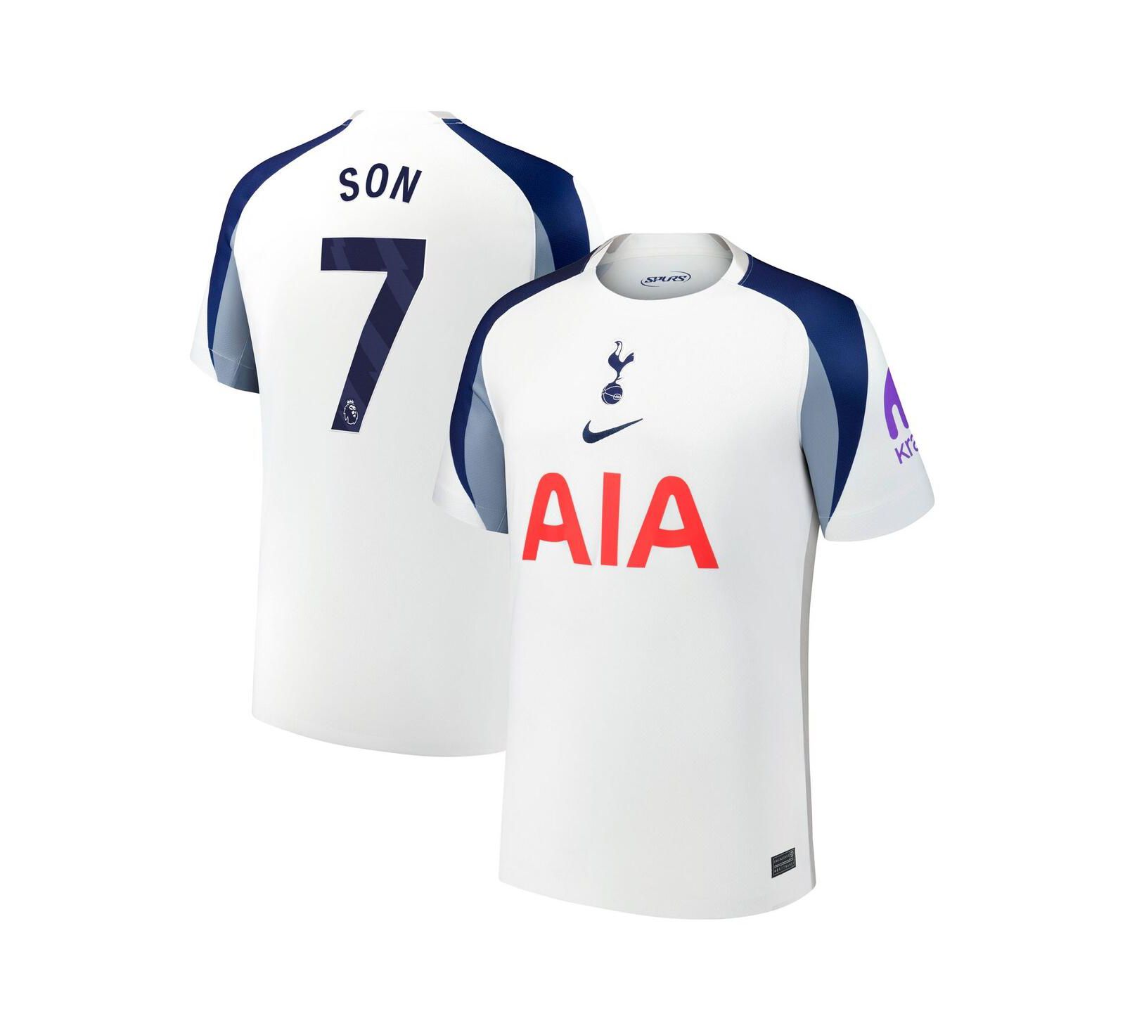 Мужская джерси Nike Son Heung-Min White Tottenham Hotspur 2025/26 Home Replica