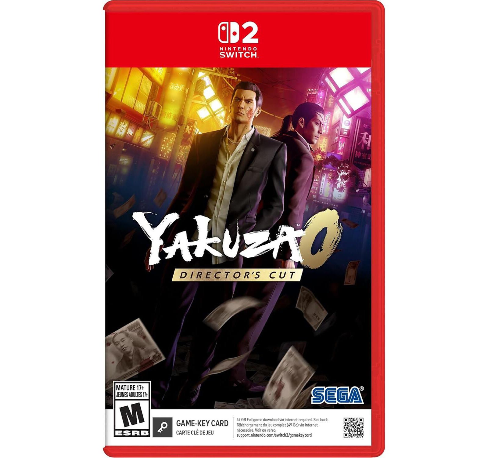 Yakuza 0 Directors Cut для Nintendo Switch 2 (Game-Key Card)