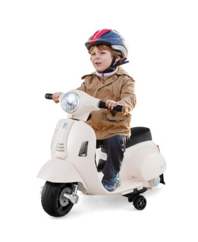 Gymax Kids' Ride-On Motorcycle with 6V Battery, LED Headlights & Training Wheels, Ages 18-36 Months