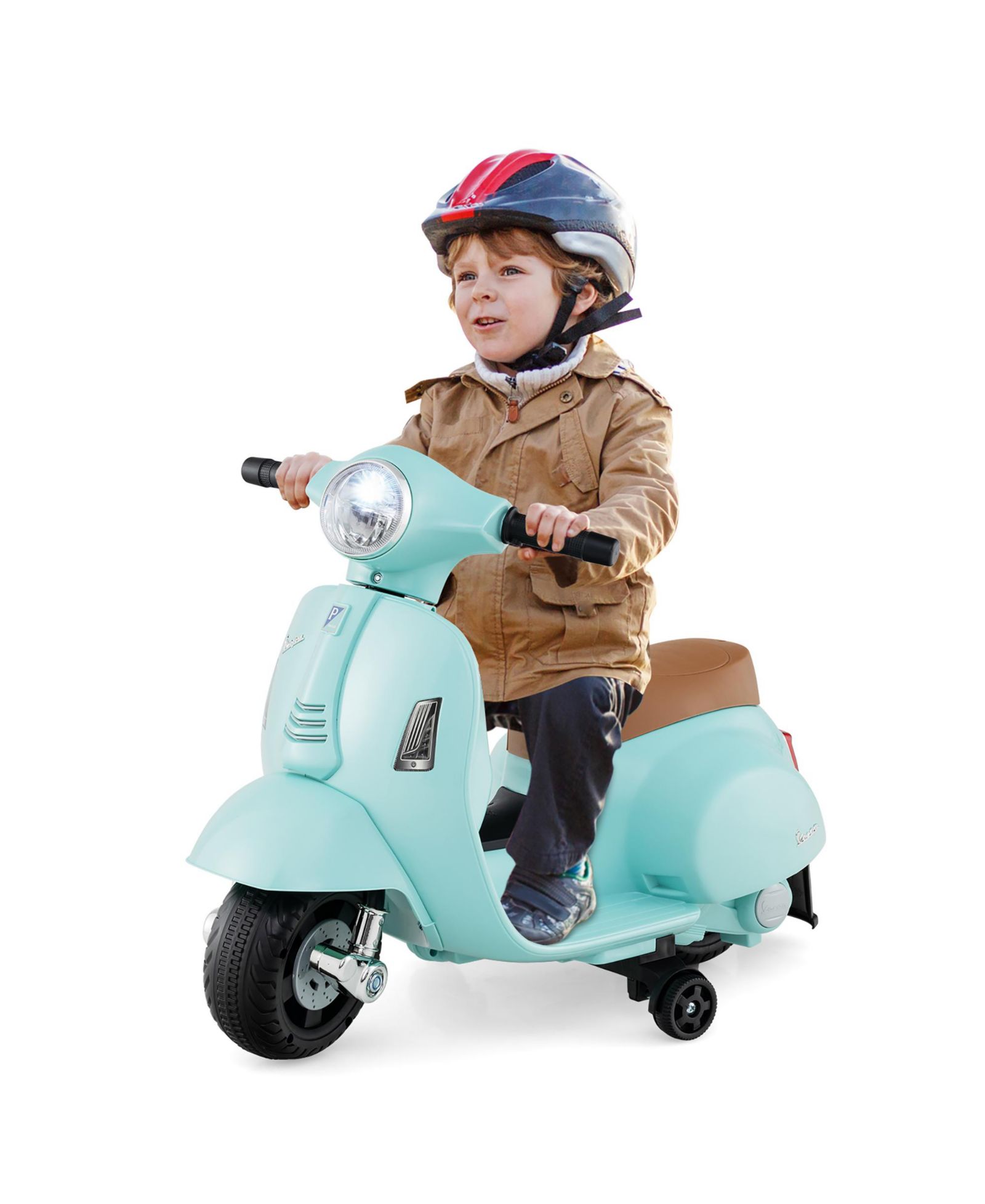 Gymax Kids' Ride-On Motorcycle with 6V Battery, LED Headlights & Training Wheels, Ages 18-36 Months