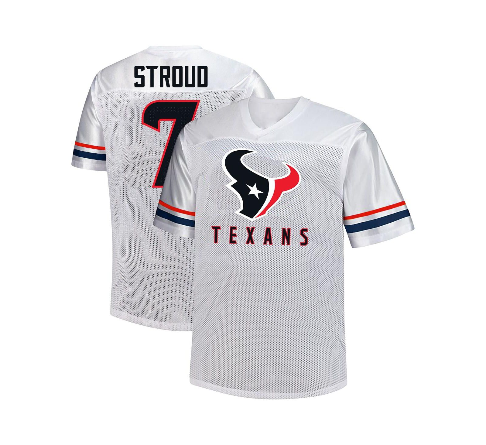 Мужская джерси Fanatics C.J. Stroud White Houston Texans Big & Tall V-Neck