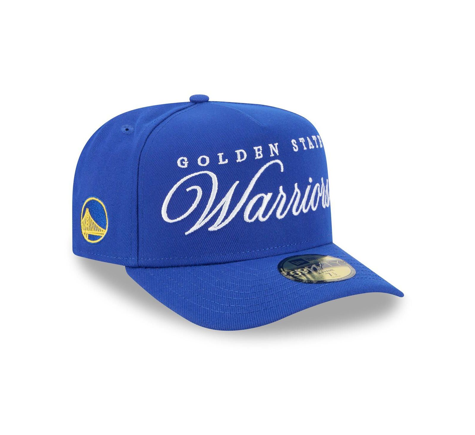 New Era Men's Royal Golden State Warriors 2025 NBA Draft A-Frame 59FIFTY Fitted Hat