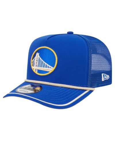 New Era Men's Royal Golden State Warriors Vintage Team Rope A-Frame 9FIFTY Snapback Hat