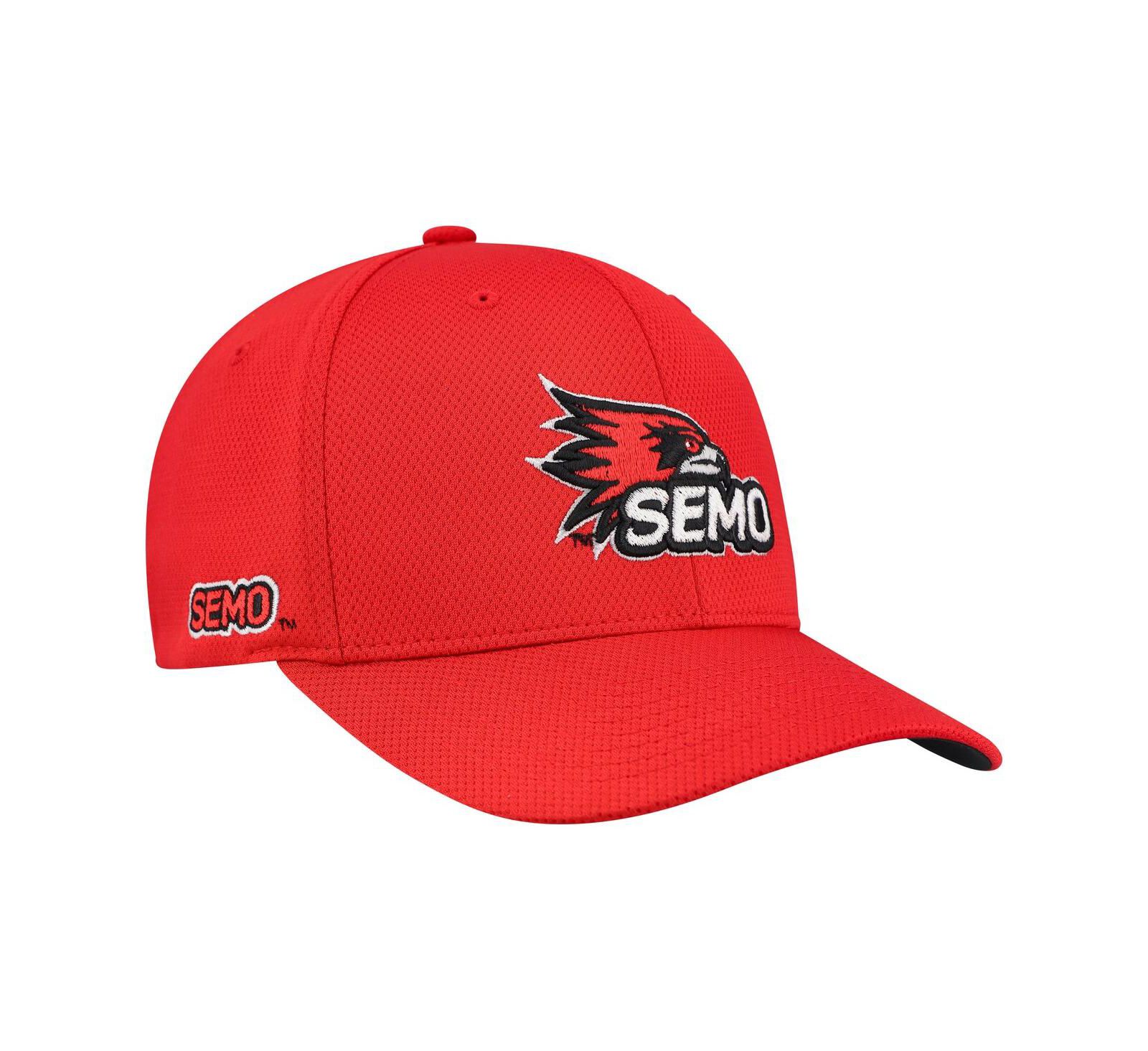 Мужская кепка Top of the World Red SEMO RedHawks Reflex Hybrid Tech Flex