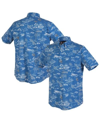 Мужская рубашка Reyn Spooner Blue Detroit Lions Kekai Performance Button-Down