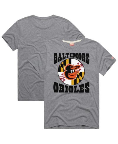 Мужская футболка Homage Baltimore Orioles Hyper Local Tri-Blend, серая