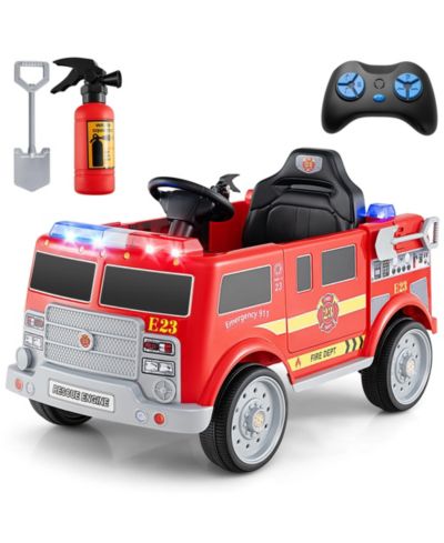 Детская электрическая машина Gymax Fire Truck 12V