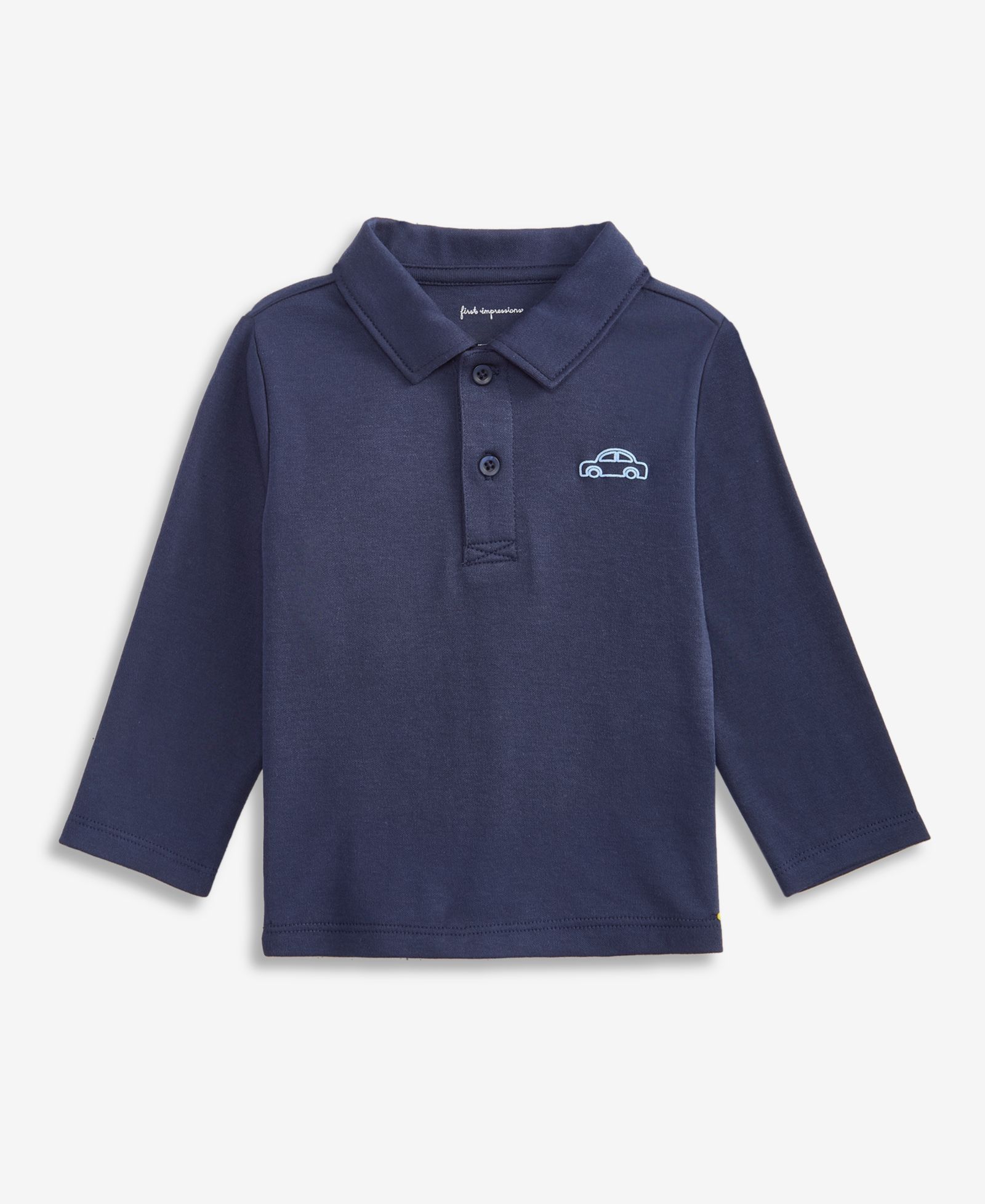 First Impressions Boys Toddler 2T-4T Long-Sleeve Mini Car Polo Shirt, Macy's Exclusive