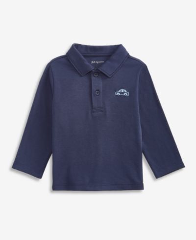 First Impressions Boys Toddler 2T-4T Long-Sleeve Mini Car Polo Shirt, Macy's Exclusive