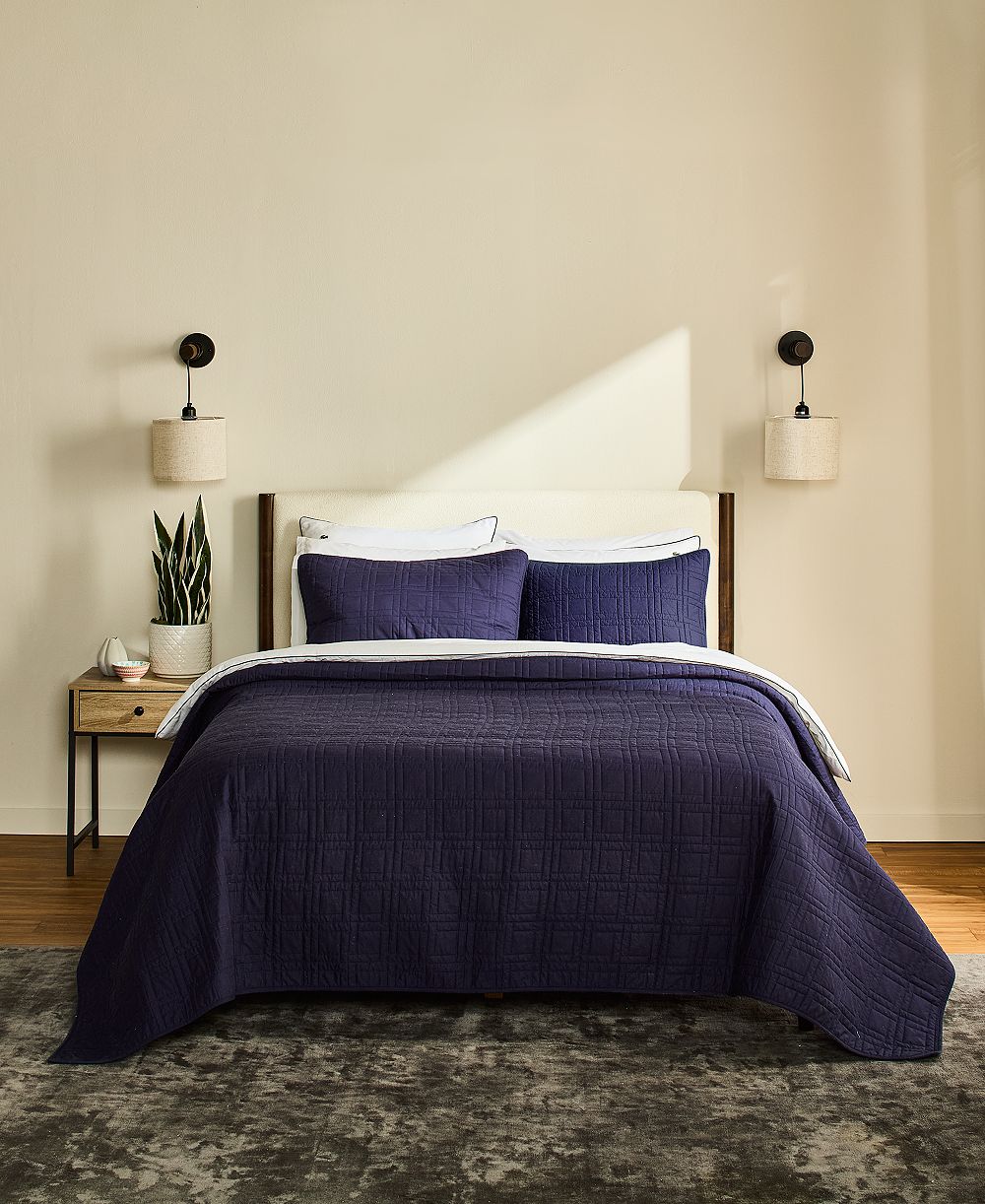 Lacoste Home комплект из 3 стеганых покрывал с логотипом, King