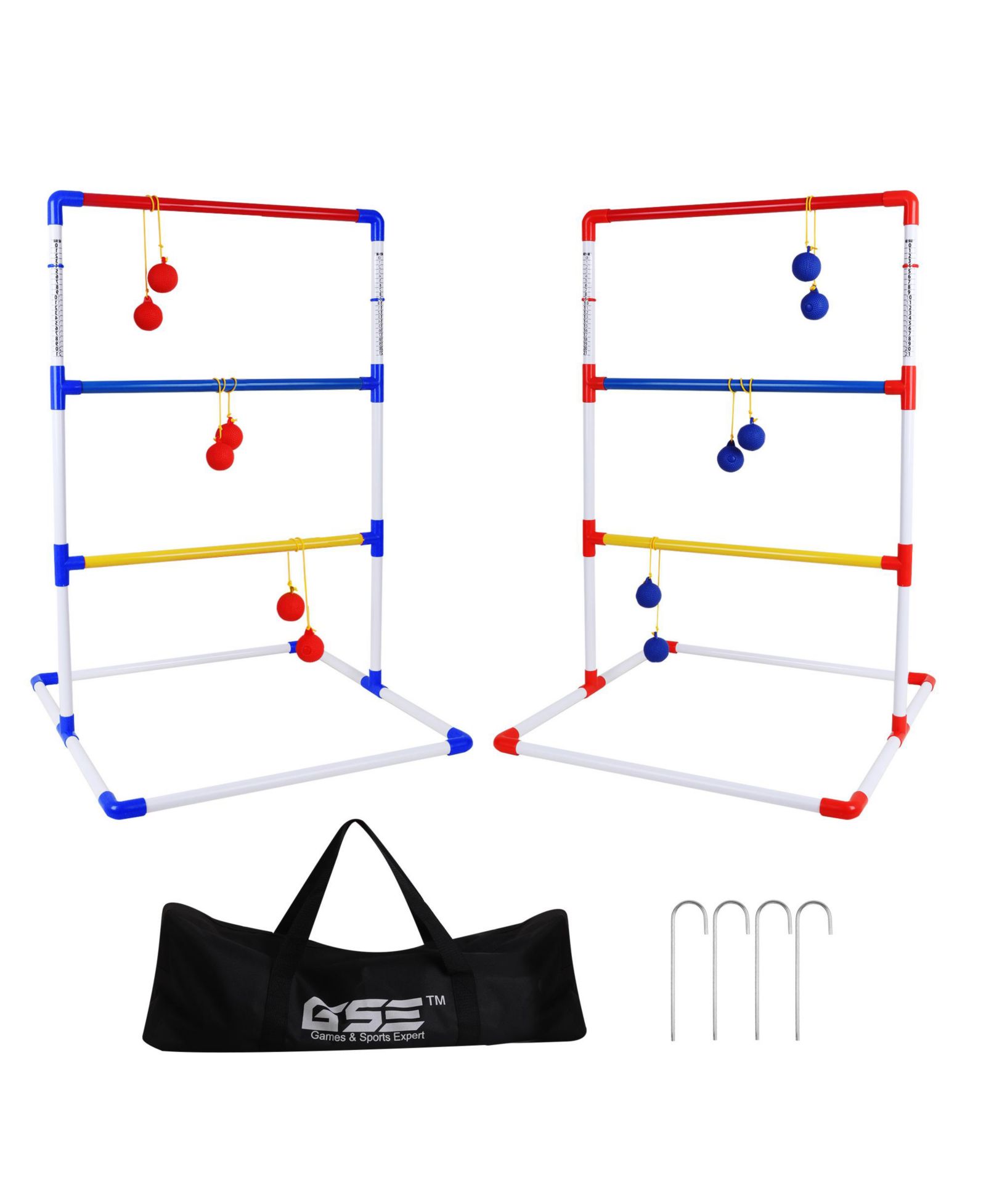 GSE Games & Sports Expert Набор для игры в Ladder Ball с лестницей, болами и чехлом