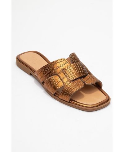 Женские кожаные сандалии Forever & Always Shoes Notre Flat