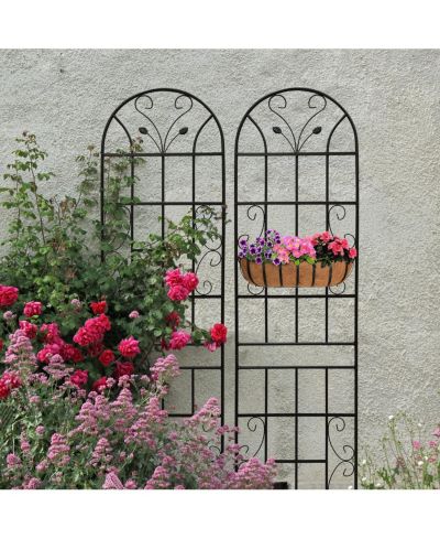 Streamdale Furniture 86.7" 2 Pack Metal Garden Trellis