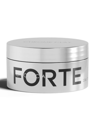 Forte Series Chrome Clay — матовая глина для укладки волос сильной фиксации, 2.5 oz.