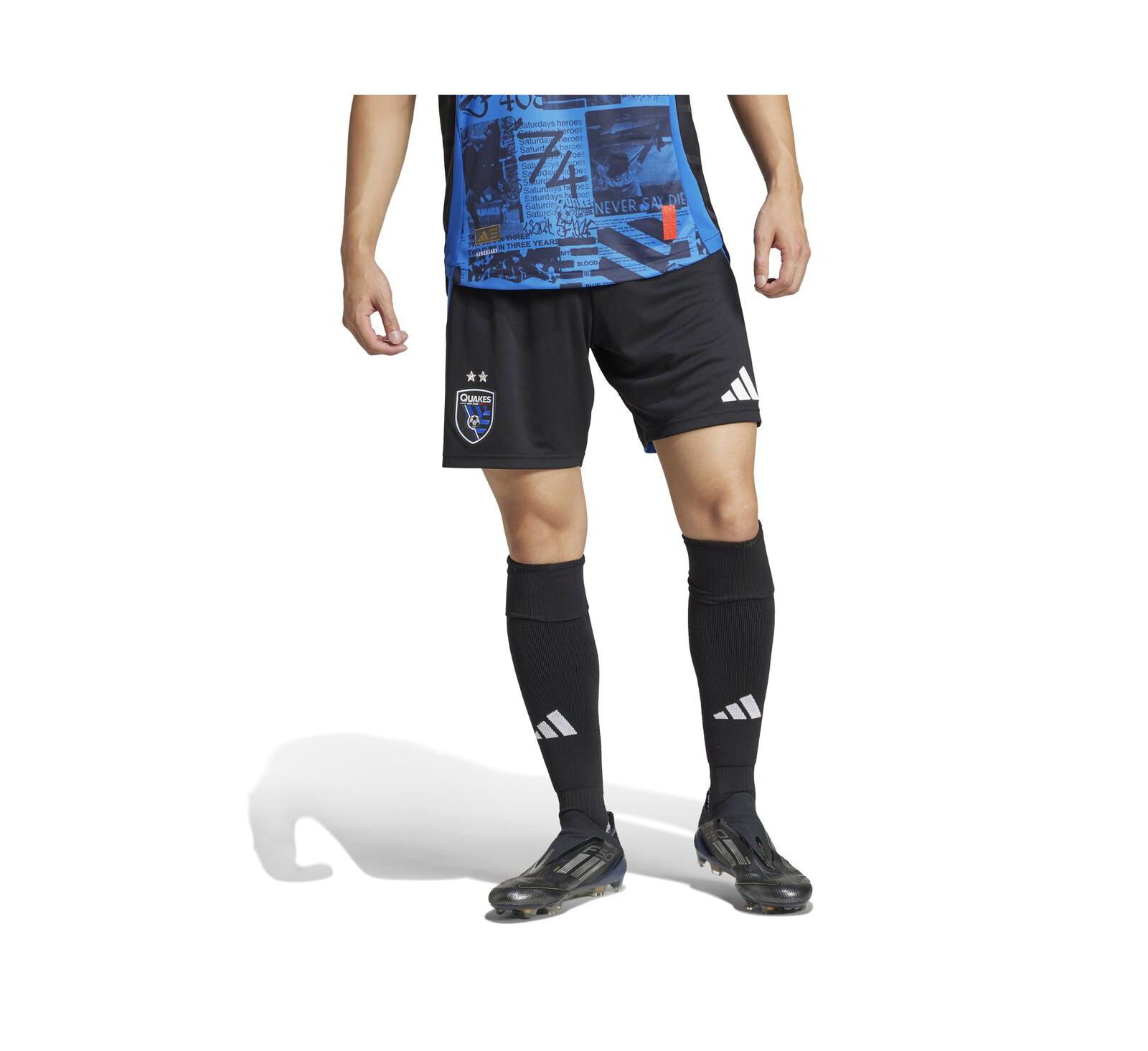 Adidas Men's Black San Jose Earthquakes Home 2025 Headliner Authentic Shorts