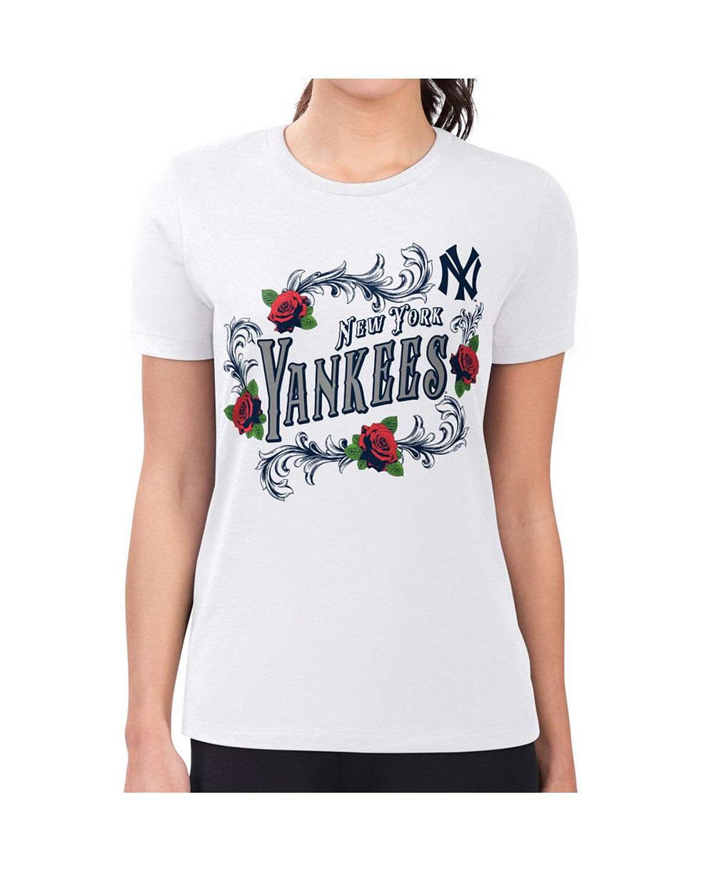 G-III 4Her by Carl Banks Женская футболка New York Yankees Retro Roses