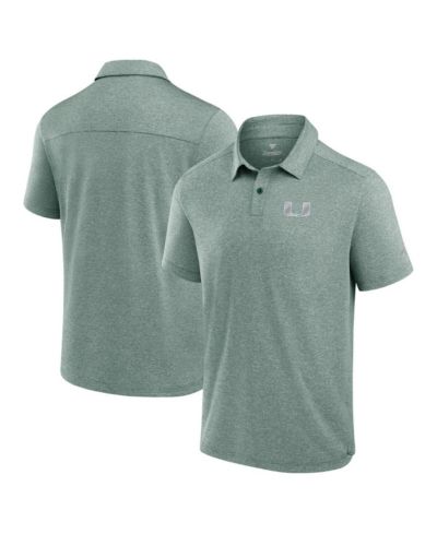 Fanatics Мужская рубашка поло Miami Hurricanes, зеленая