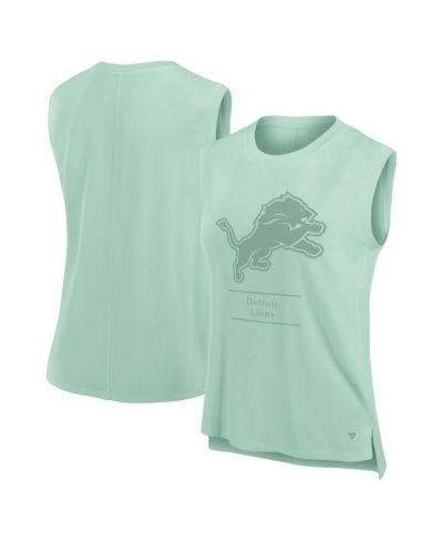 Fanatics Women's Mint Detroit Lions Studio Embrace Tank Top