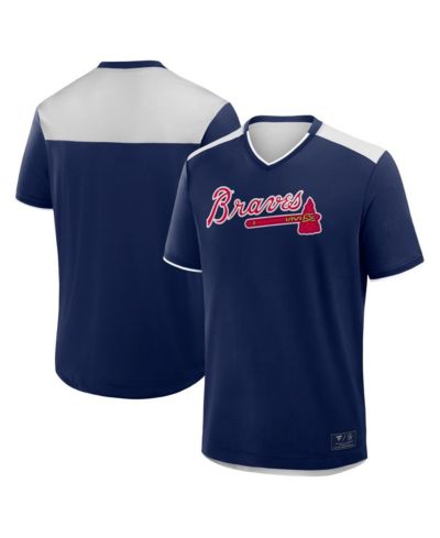 Футболка Fanatics Men's Navy Atlanta Braves Walk Off V-Neck