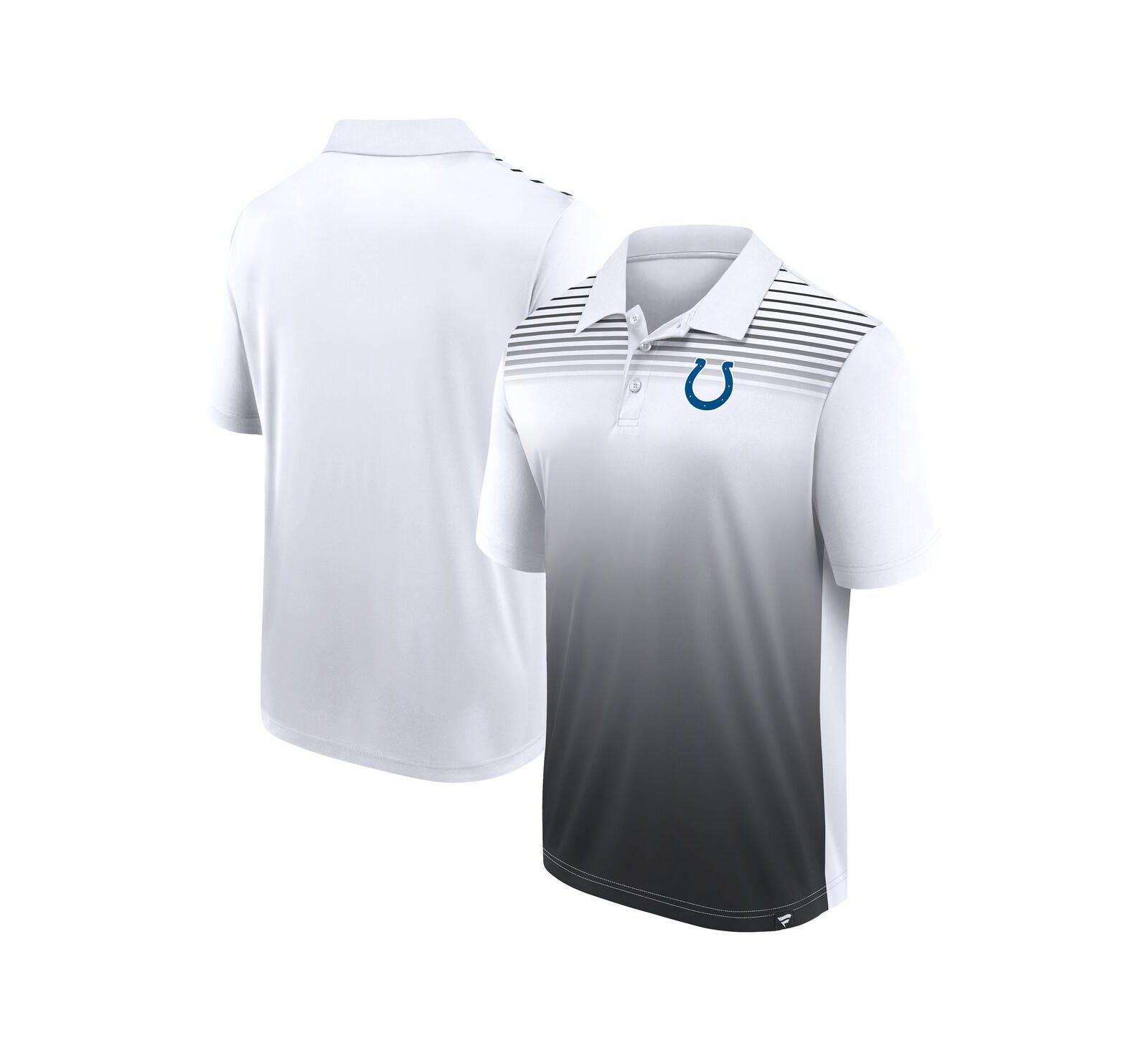 Мужская поло-рубашка Logo Athletic White/Black Indianapolis Colts Sandlot Game