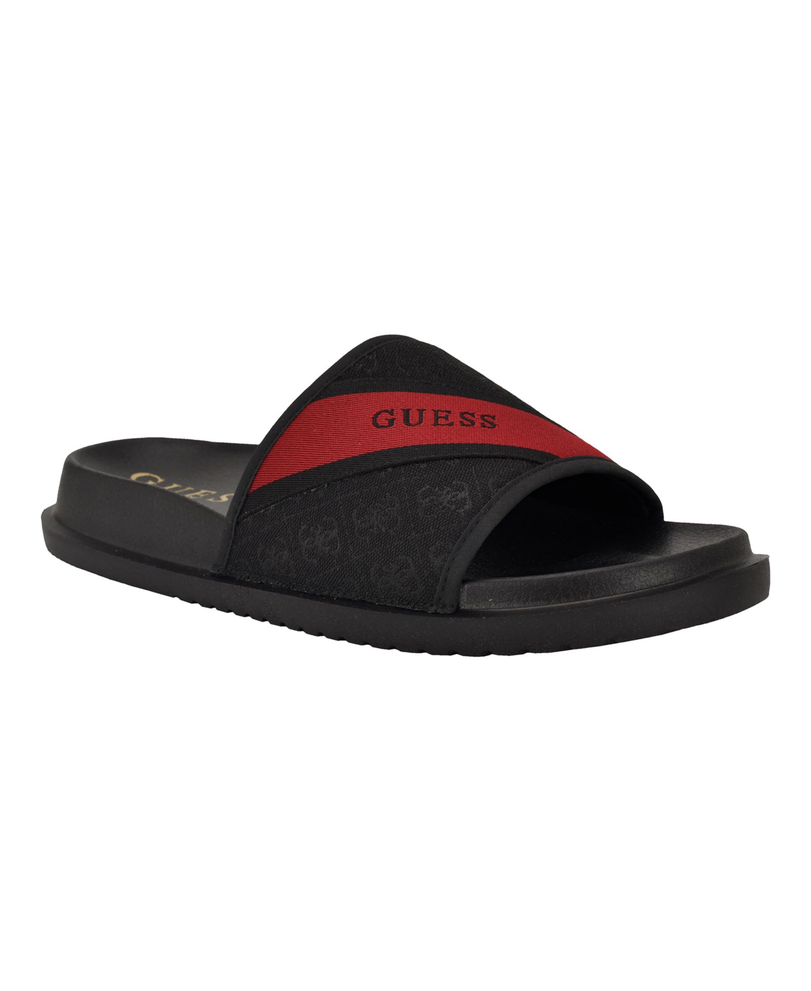 GUESS Men's Vellden Slip-on Lifted Fashion Slides