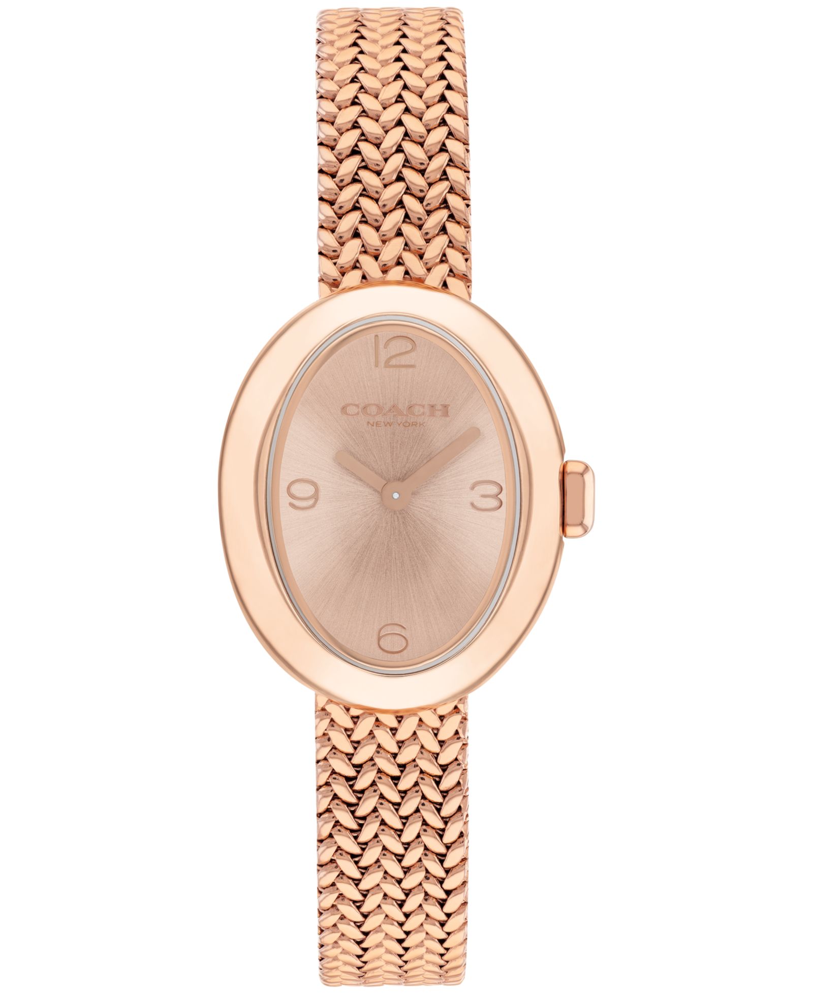 Часы COACH Women's Sammy Rose Gold Tone Stainless Steel Mesh, 22.5mm