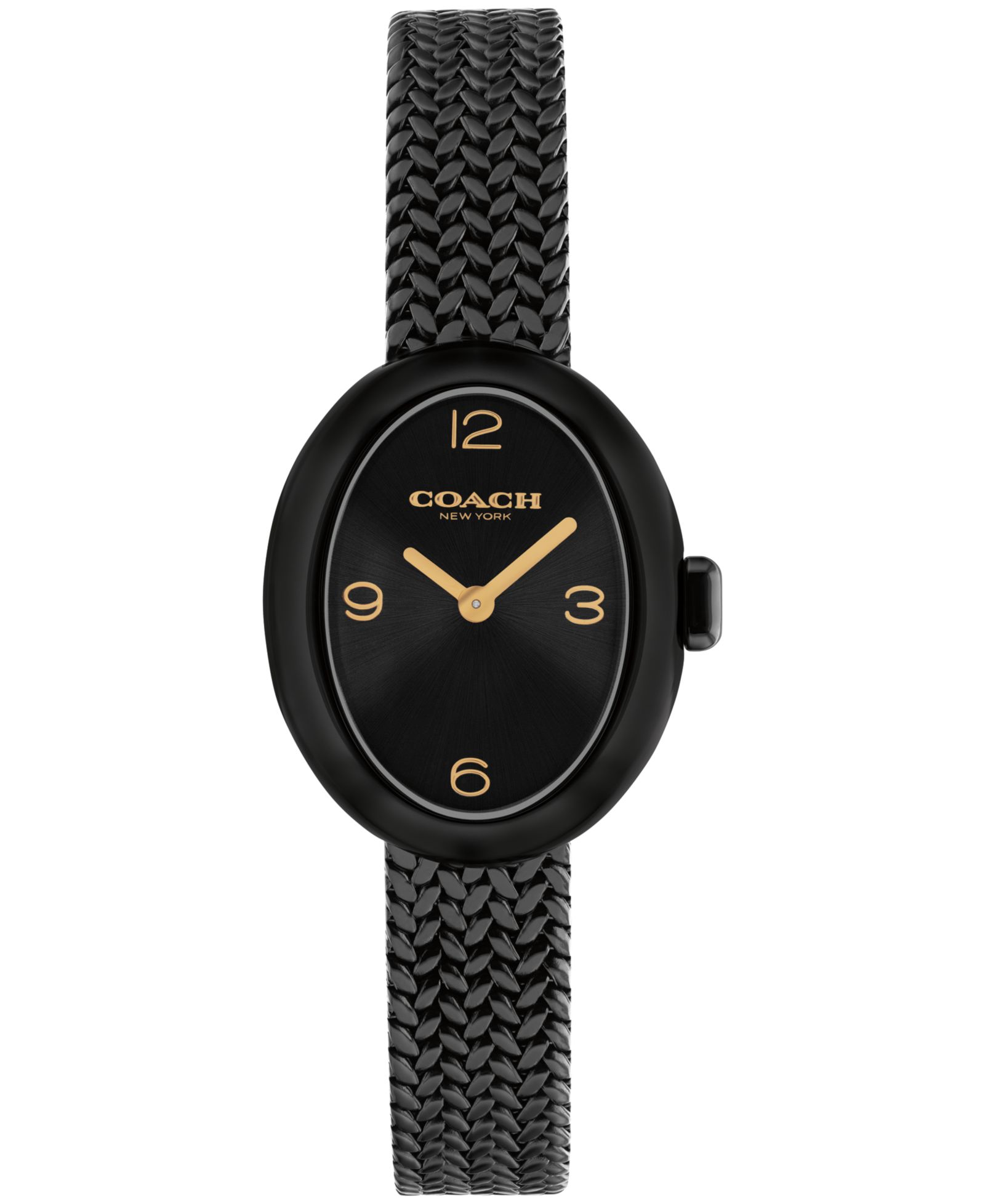 COACH Women's Sammy Black IP Stainless Steel Bracelet Watch, 22.5mm